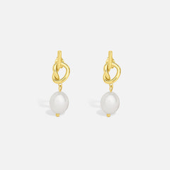 PEARL KNOT EARRING