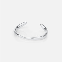 CONTOUR CUFF BRACELET - SILVER