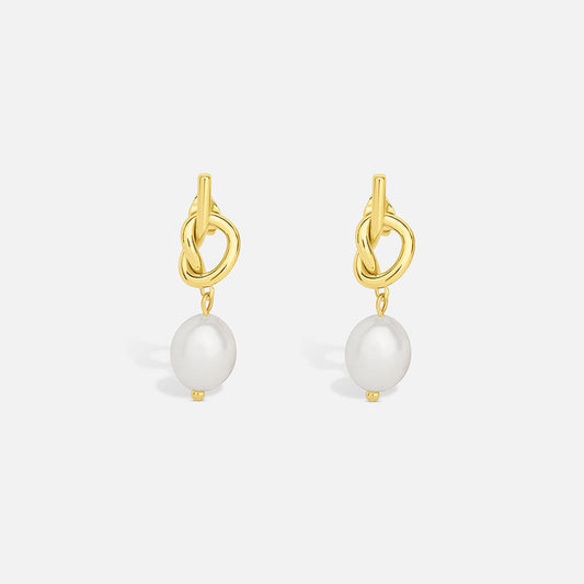 PEARL KNOT EARRING