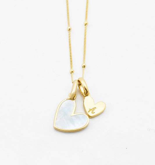 Lazora Pearl Initial Necklace